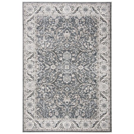 Safavieh 4 x 4 ft. Isabella Contemporary Square Power Loomed Rug Grey & Dark Grey ISA912H-4SQ